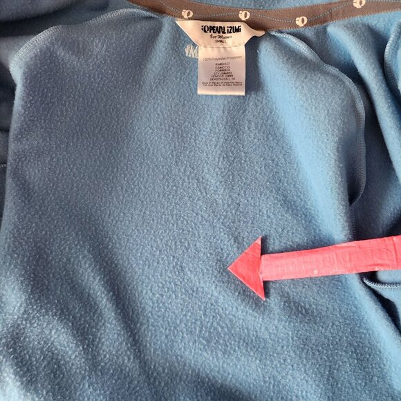 Vintage Pearl Izumi Womens Small Jacket Zipper Blue Pockets Fleece Backing Cycle - Picture 7 of 11